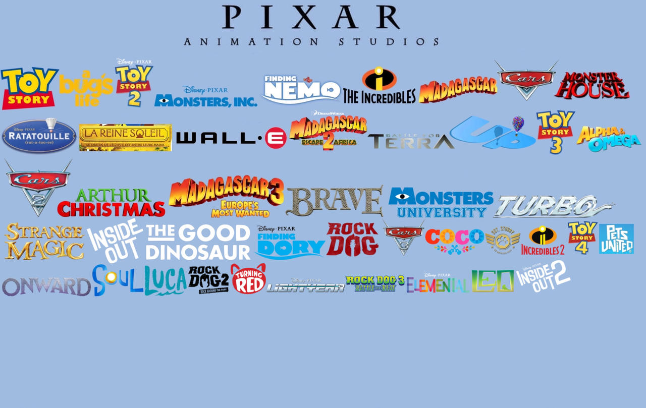 My Pixar Au Catalog by Hazy005 on DeviantArt