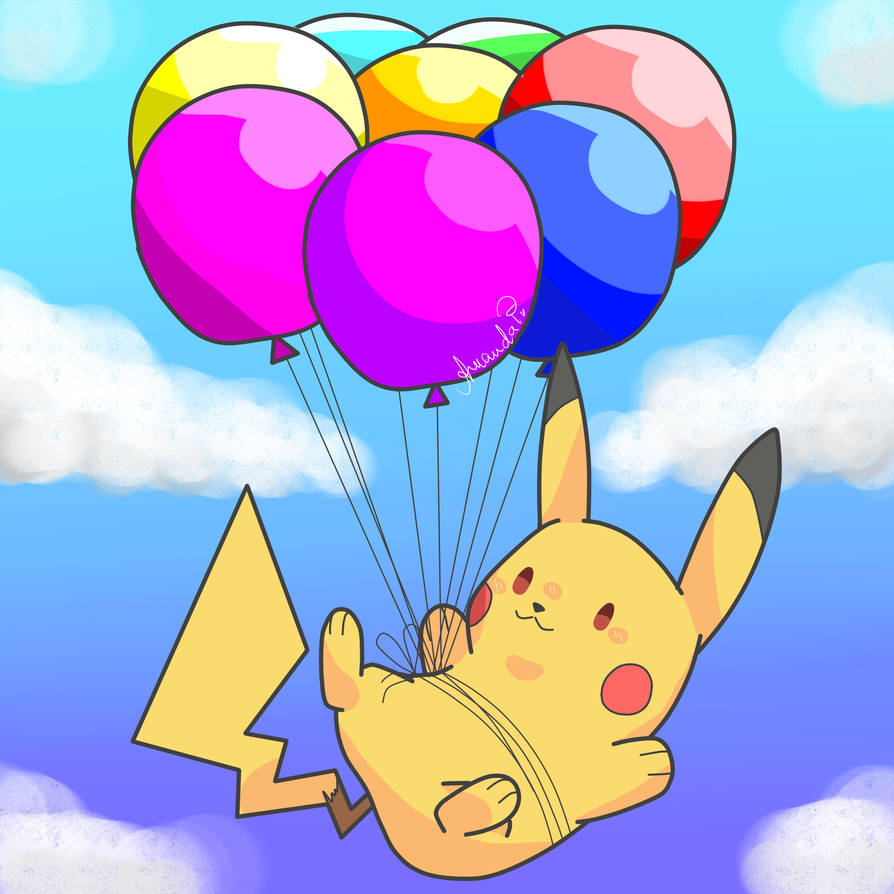 Floating Pikachu Flying Pikachu by char1cific on DeviantArt