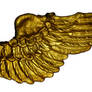 Golden Wing on White