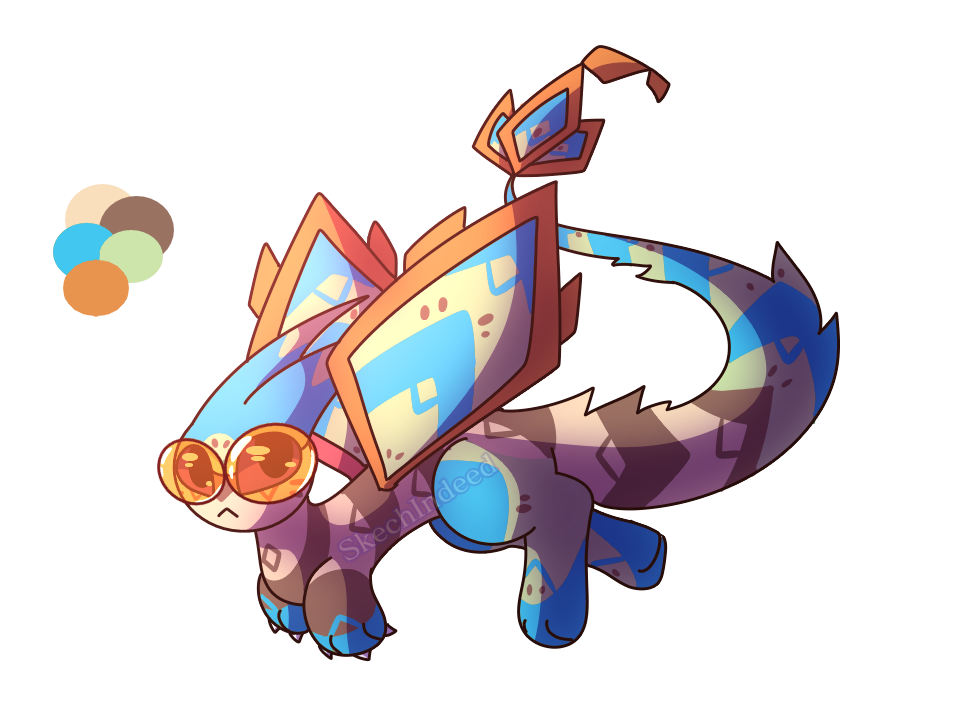 Commission: Furret x Shiny Flygon Pokemon fusion by SkechIndeed on ...