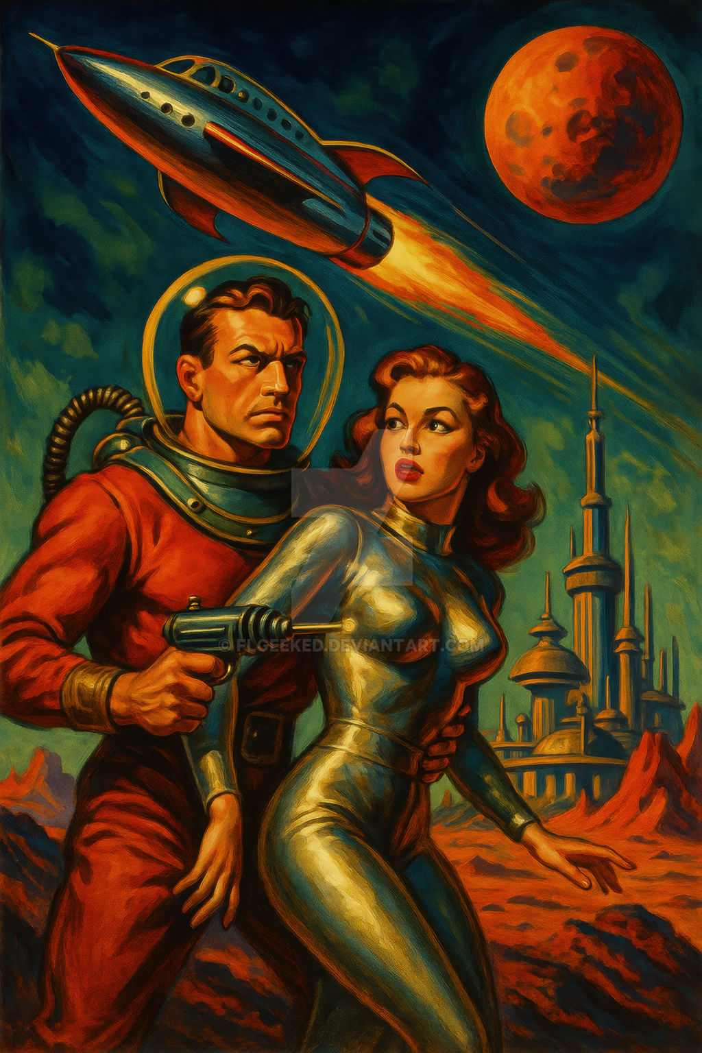 Space Adventure Deviantart Vintage Sci-Fi Adventure by FLGeeked on DeviantArt