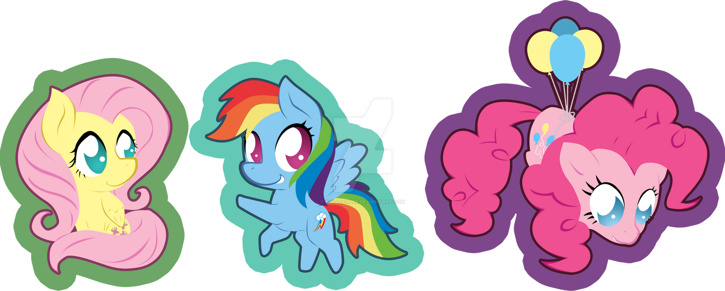 Mippl Sticker MLP Stickers Redone Part 1 by King-Reaper on DeviantArt