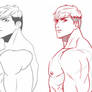 How to draw a muscular man