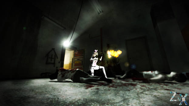 Kizuna Ai in Left 4 Dead 1/2 - Wallpaper #1