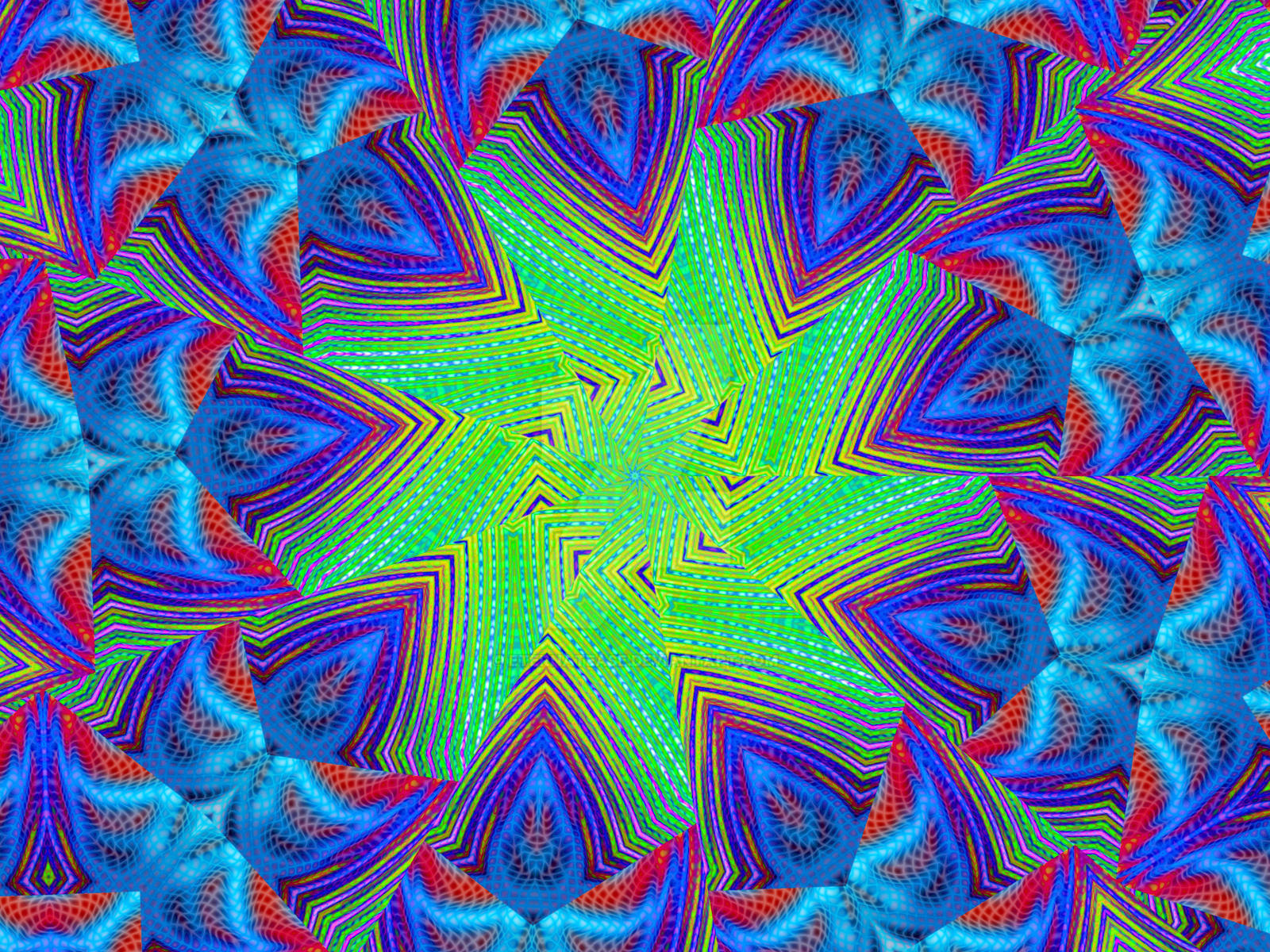 9-sided star multirotate kaleidoscope