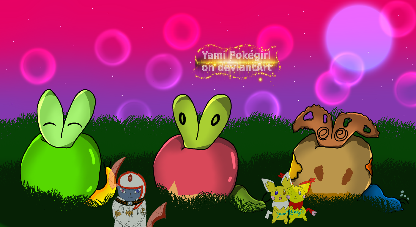 Applin variants by Yami-Pokegirl on DeviantArt