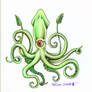Cyclops Squid Tattoo Design