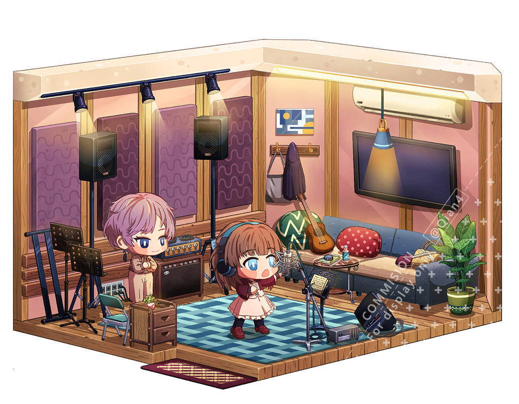 Studnine Deviantart Commission-recording studio by Qian4 on DeviantArt