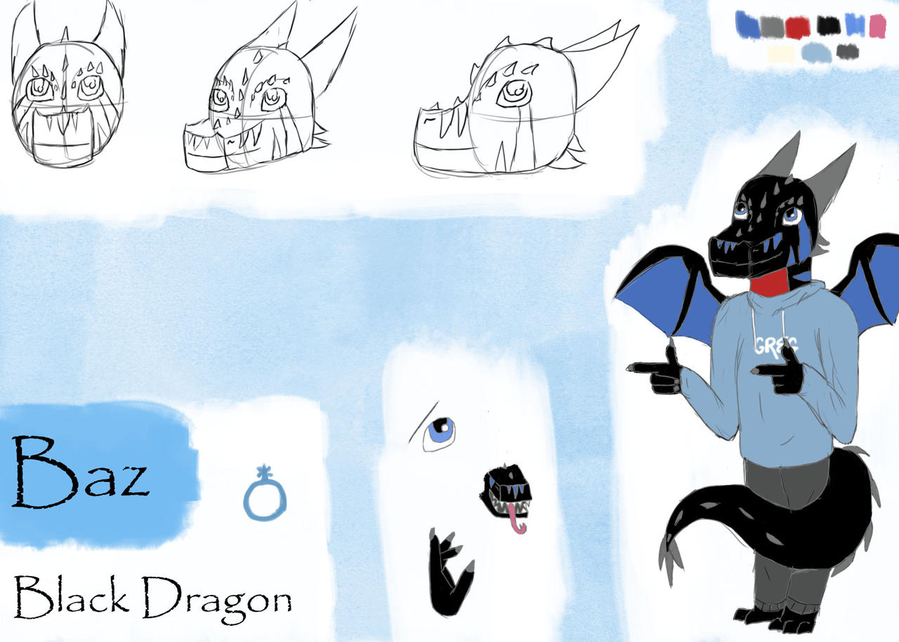 Baz Reference Sheet 1 by Dragonslayer5439 on DeviantArt