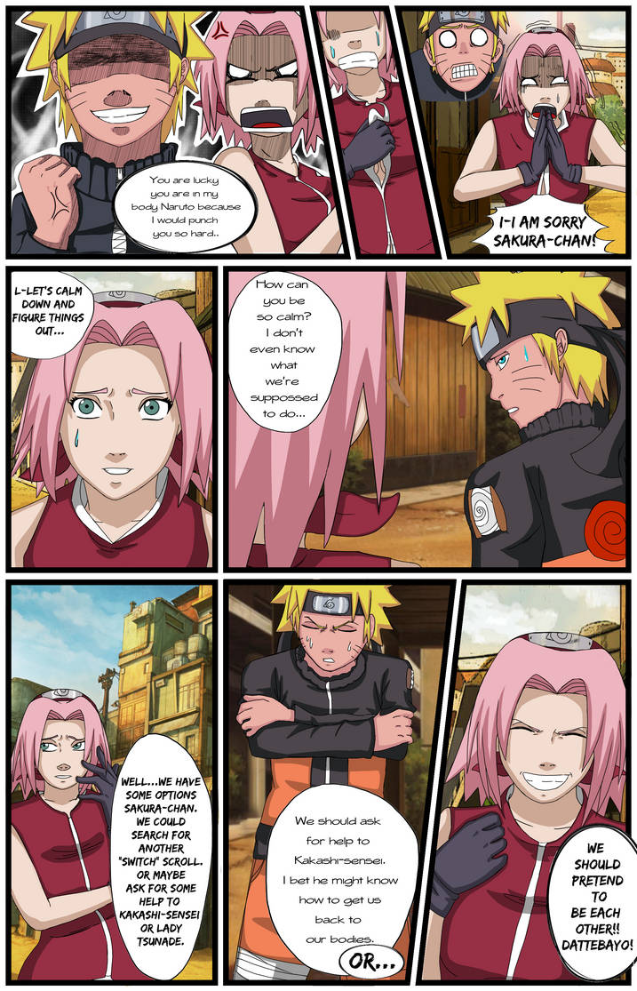 Naruto/Sakura Body Swap! What's next? P.2 by UmbraCallistis on DeviantArt