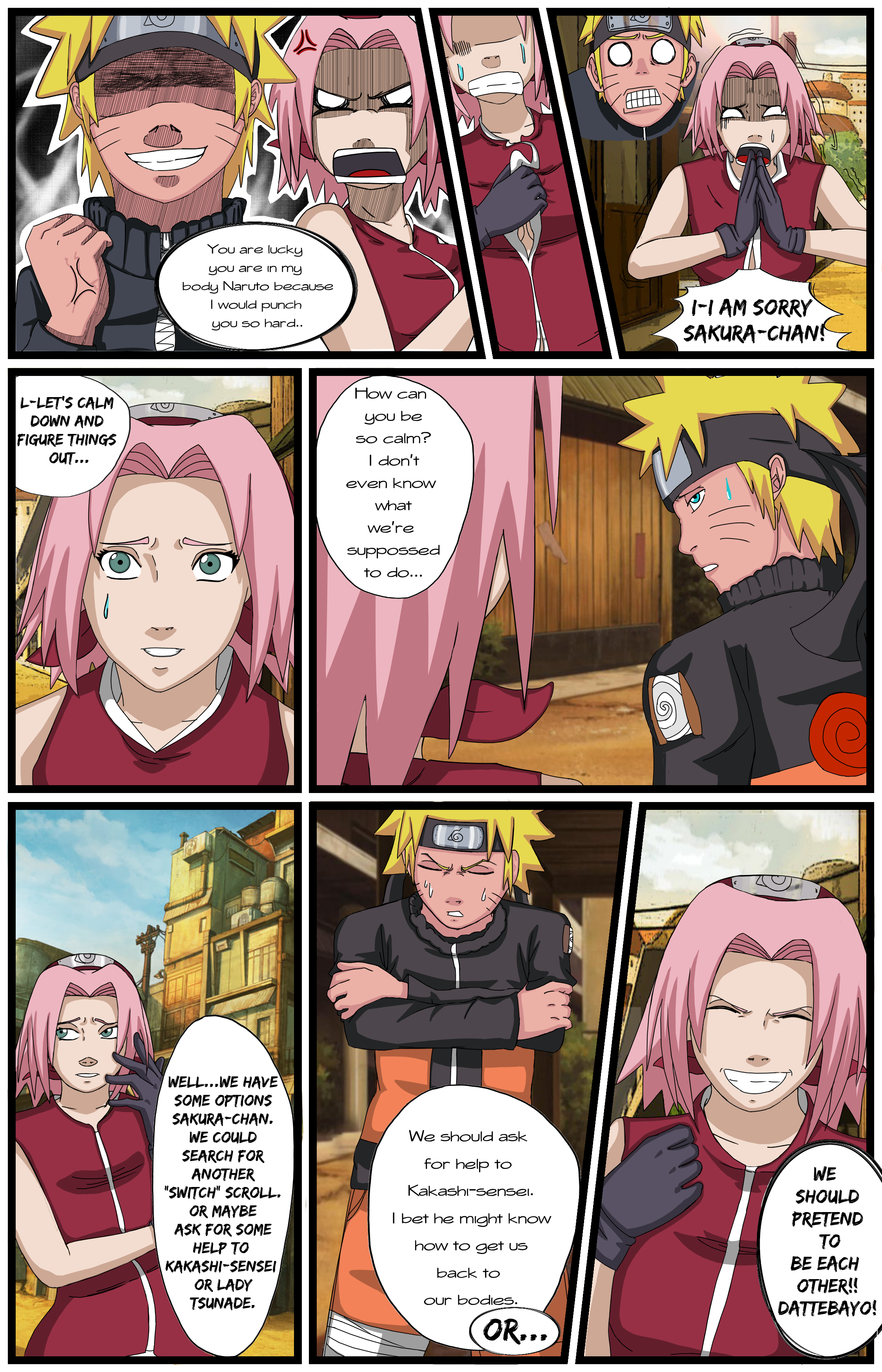 Naruto/Sakura Body Swap! 