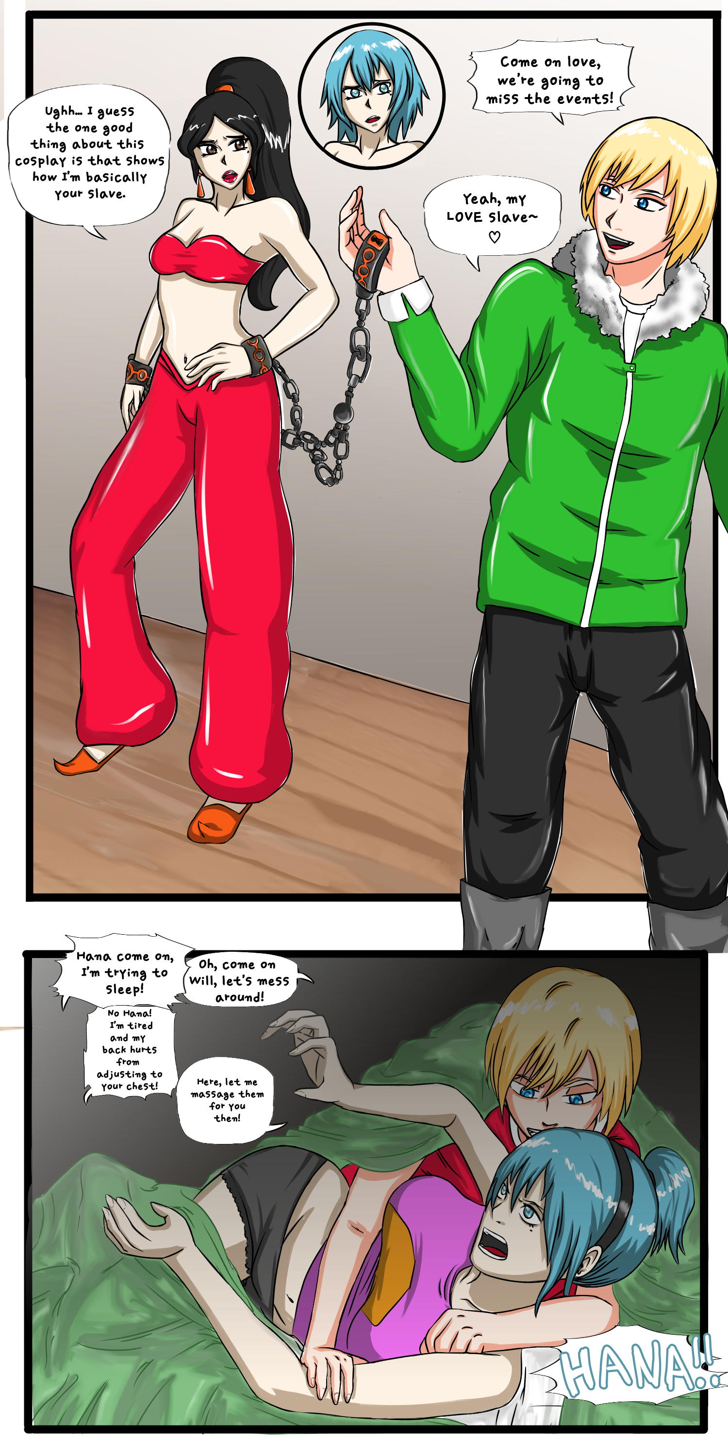 My girlfriend's plan. (Body swap COM) P.3