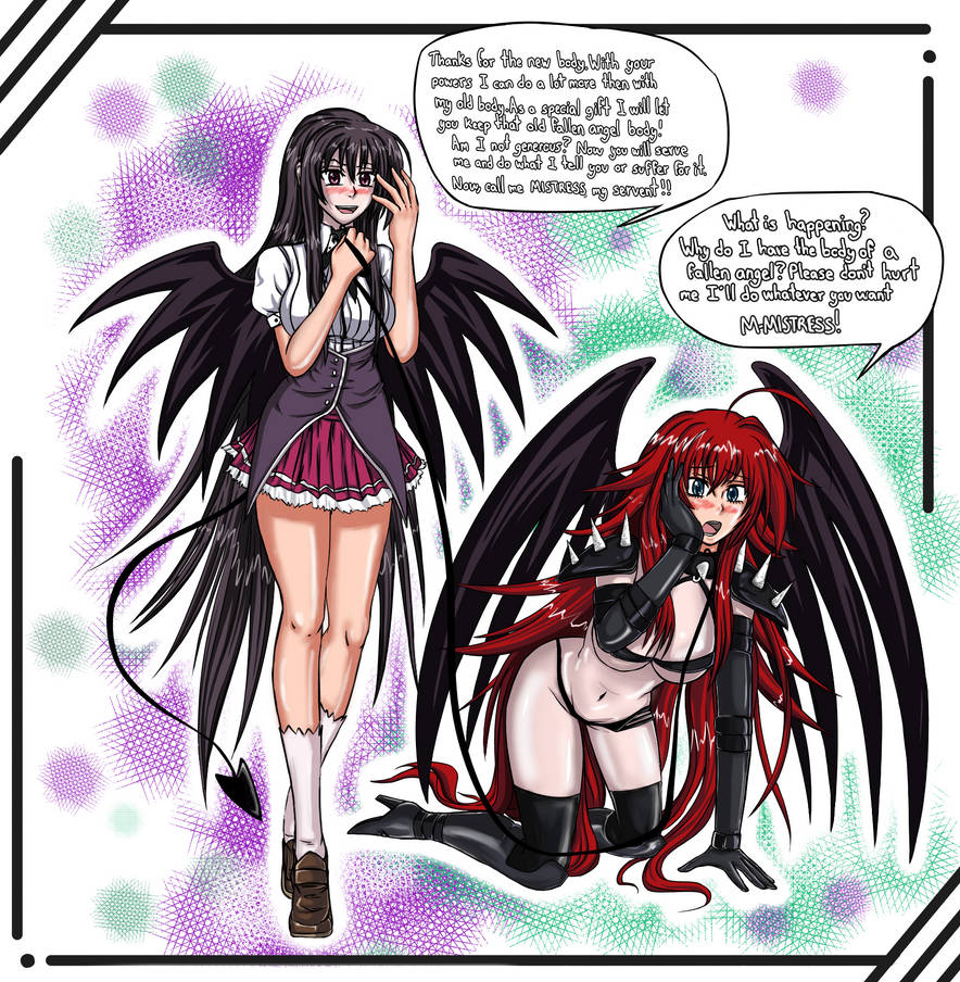 Head Swap Raynare x Rias High School DxD by UmbraCallistis on