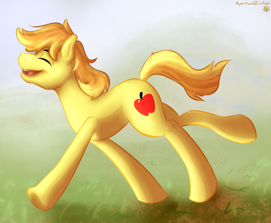 Happy Braeburn by ApertureIndigo