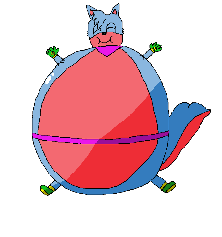 Red Panda Inflation Inflated Puffy by PokeChamp9 on DeviantArt