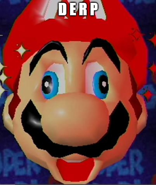 derp mario by PokeChamp9 on DeviantArt