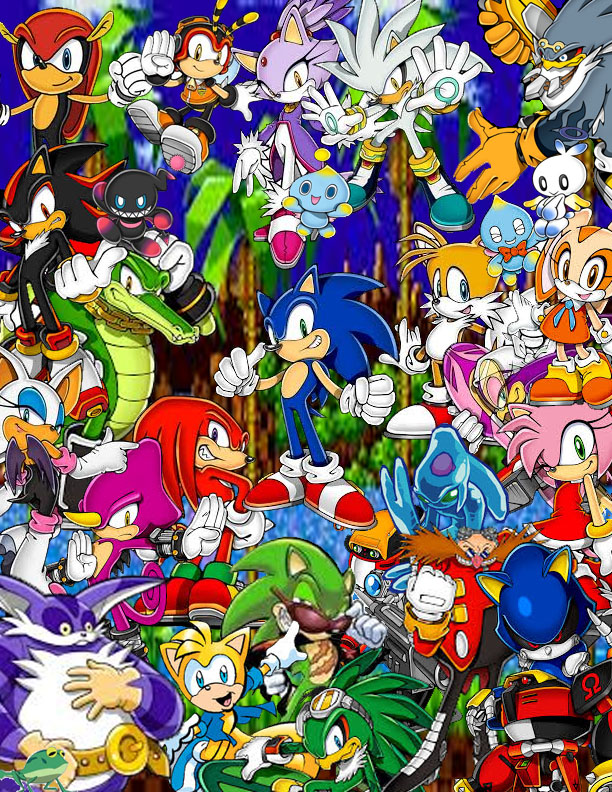 Sonic, Shadow, Knuckles and Silver collage by NinHitFan2000 on DeviantArt