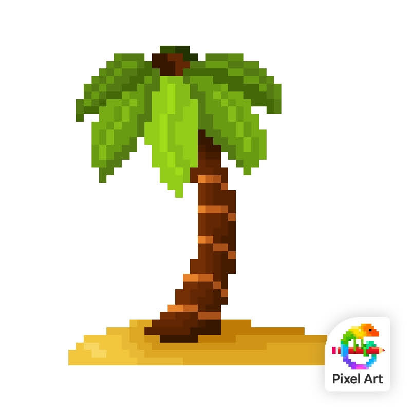 Palm Tree Pixel By PixelDonutofCanada91 On DeviantArt palm-tree-pixel-by-pixeldonutofcanada91-on-deviantart