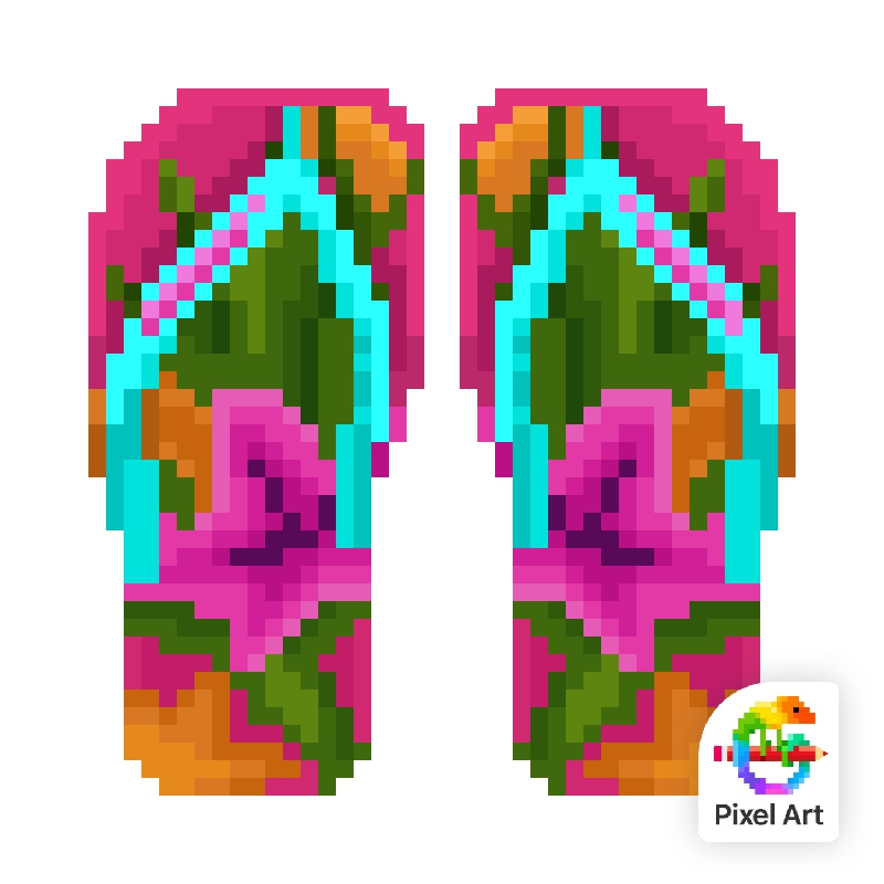 Beach Flip Flops Pixel by PixelDonutofCanada91 on DeviantArt