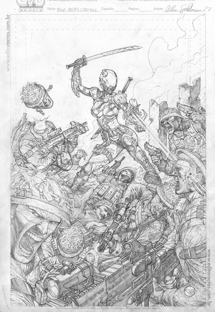 The Replicator #4 cover. by goldmapenciller on DeviantArt