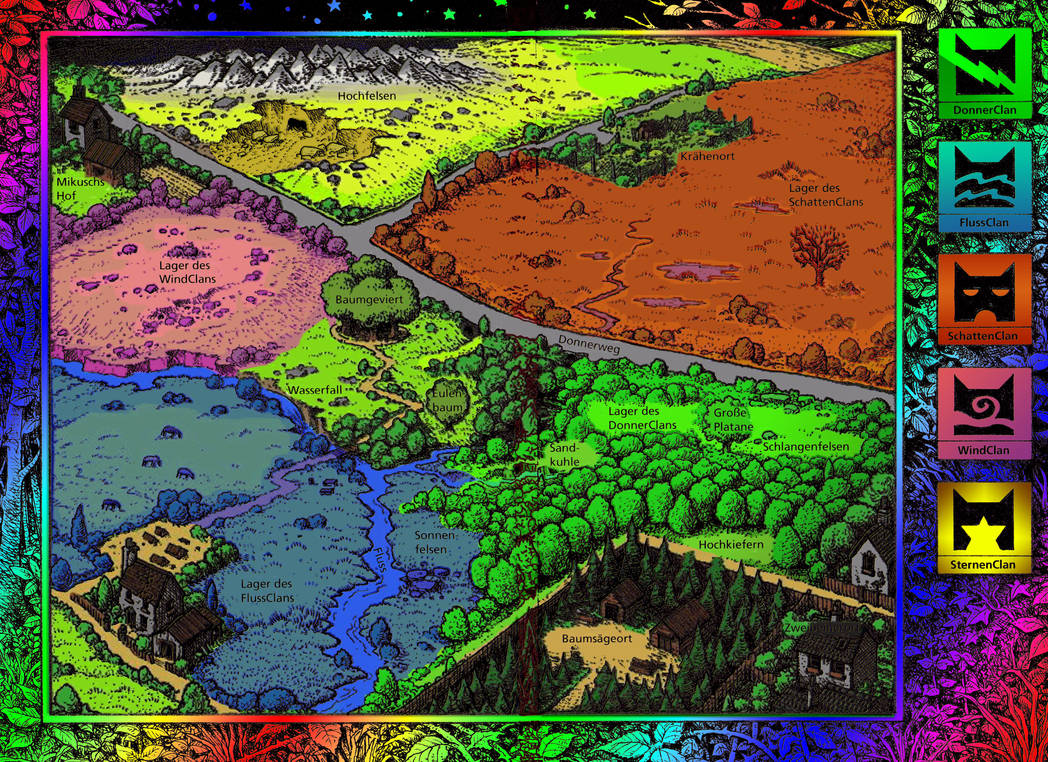 Warrior Cats MAP -mix (german) by marderchen on DeviantArt Warrior Cats MAP -mix (german) by marderchen on DeviantArt