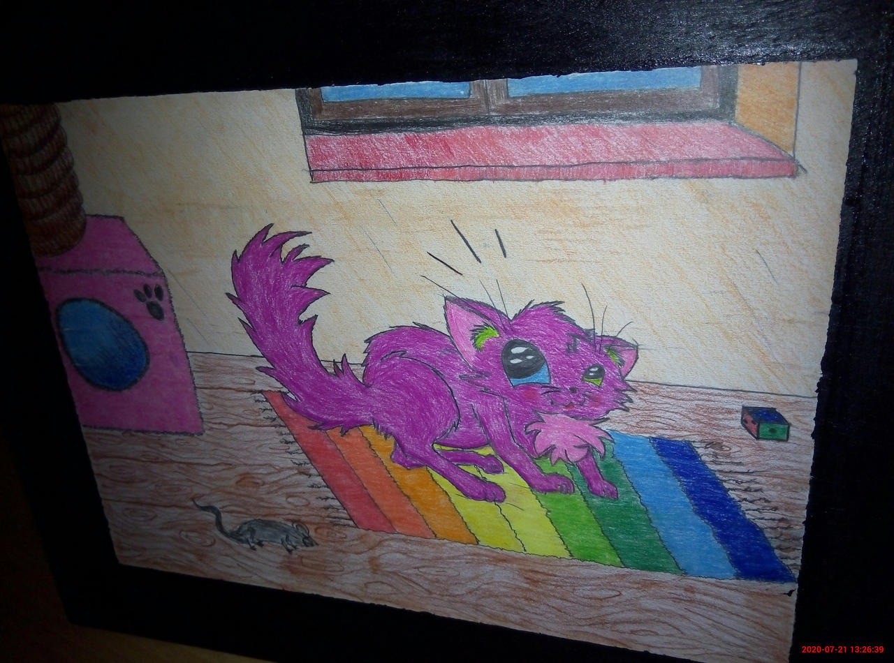 DRAW: cat killed a mice