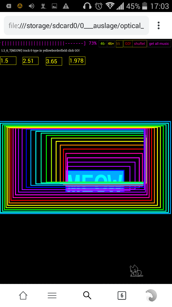 psychedelic html audio animation