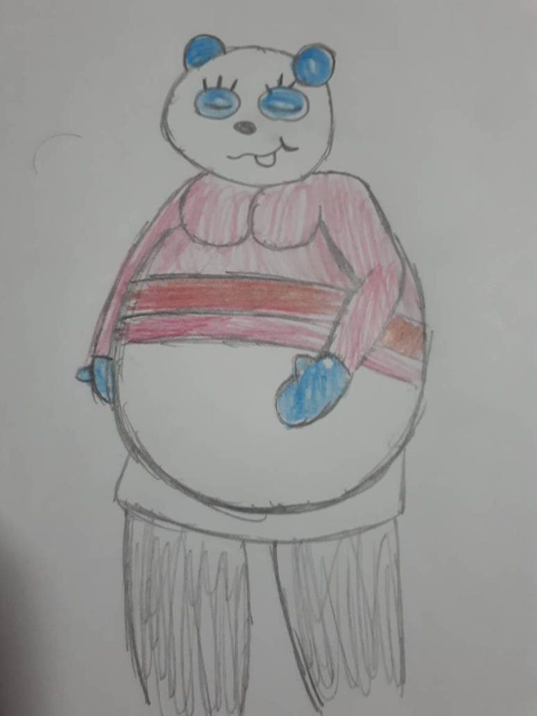Fat Panda Using Ribbon fat panda .:Request:. by fatfurluver123 on DeviantArt