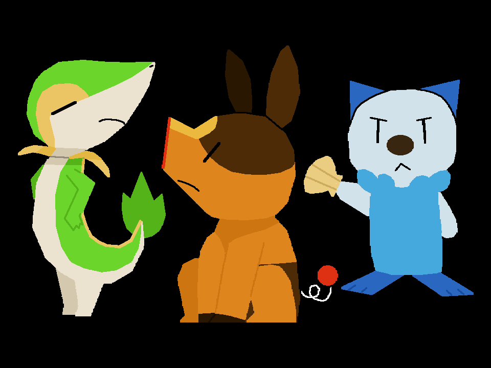 Pokemon Black + White Starters by POKEPEPPER on DeviantArt