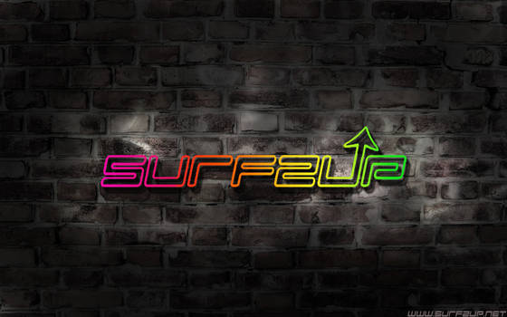 Surfzup Neon Wall Experiment 2