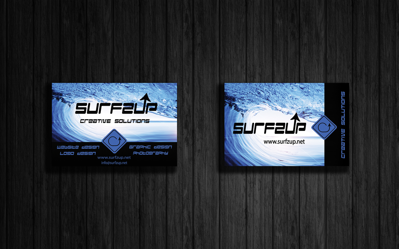 Surfzup Wave Business Cards