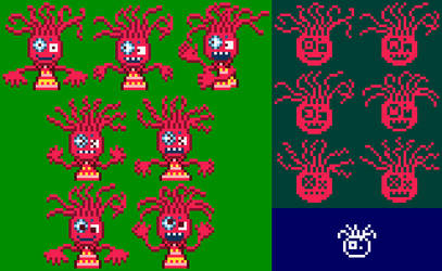 Hairdresser Octopus/Takoyama Sprite Sheet