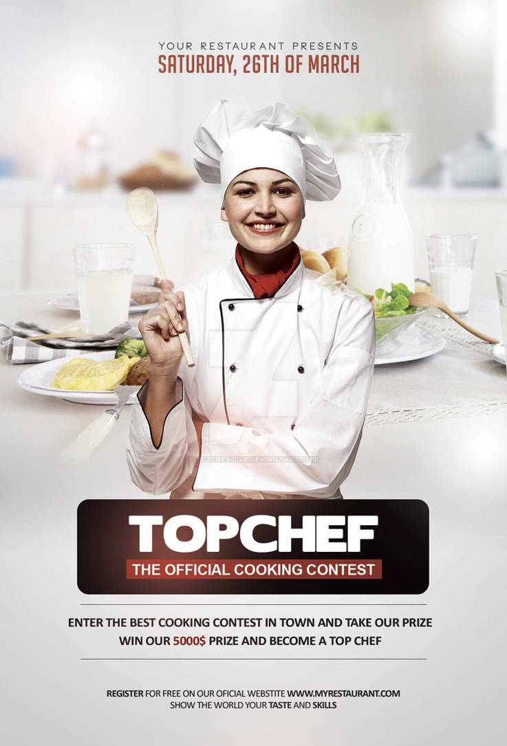Top Chef Contest Flyer Template by YczCreative on DeviantArt