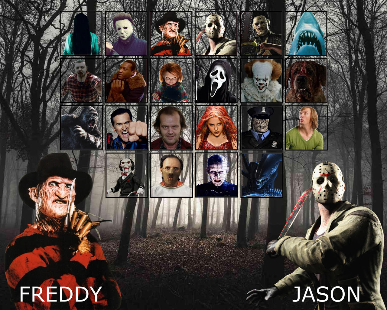 Scary A Roster Horror Movie fighting Game roster by VilgotEk2 on DeviantArt