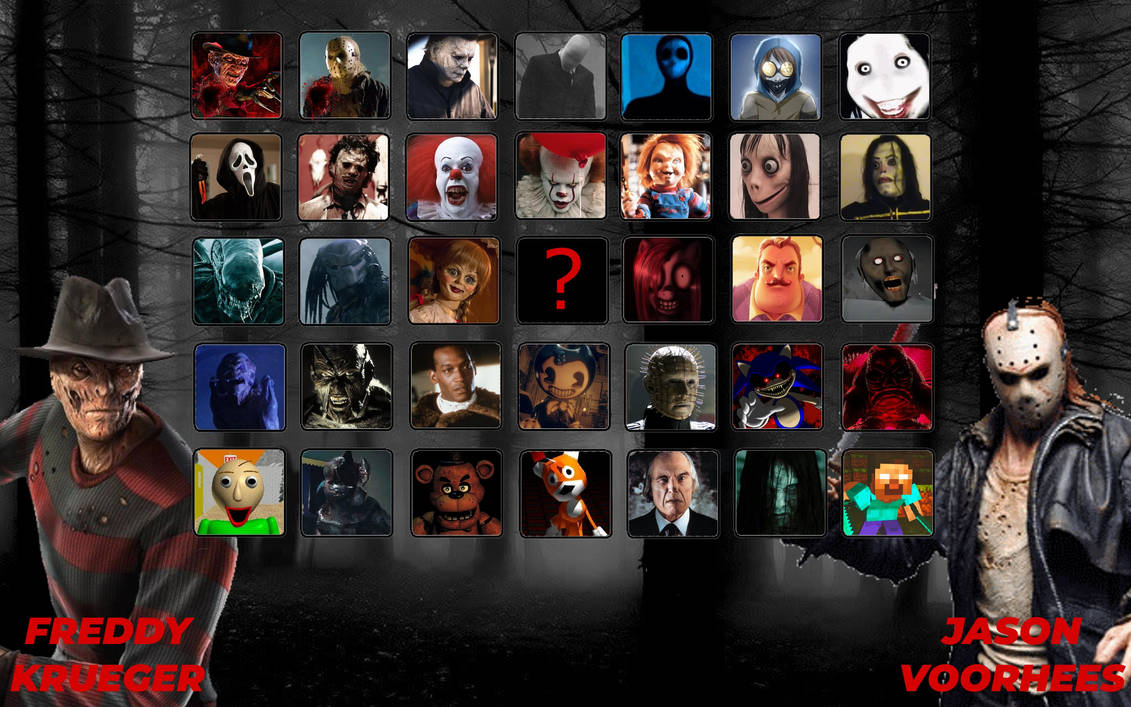 Scary A Roster Horror fighting game roster by VilgotEk2 on DeviantArt
