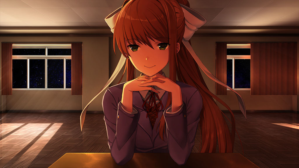 Monika Notepad Monika 1 by r3d80 on DeviantArt
