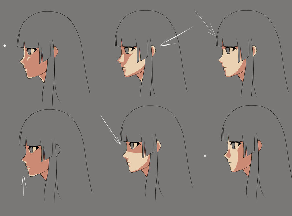 Anime face shading practice2