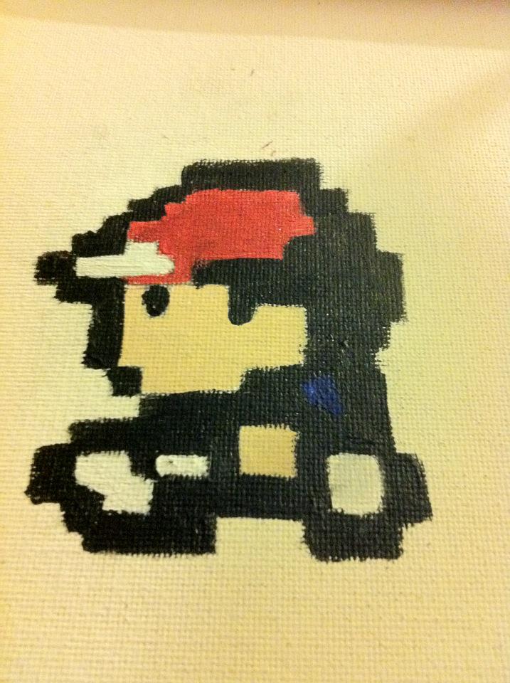 8-Bit Pokemon Trainer Painting