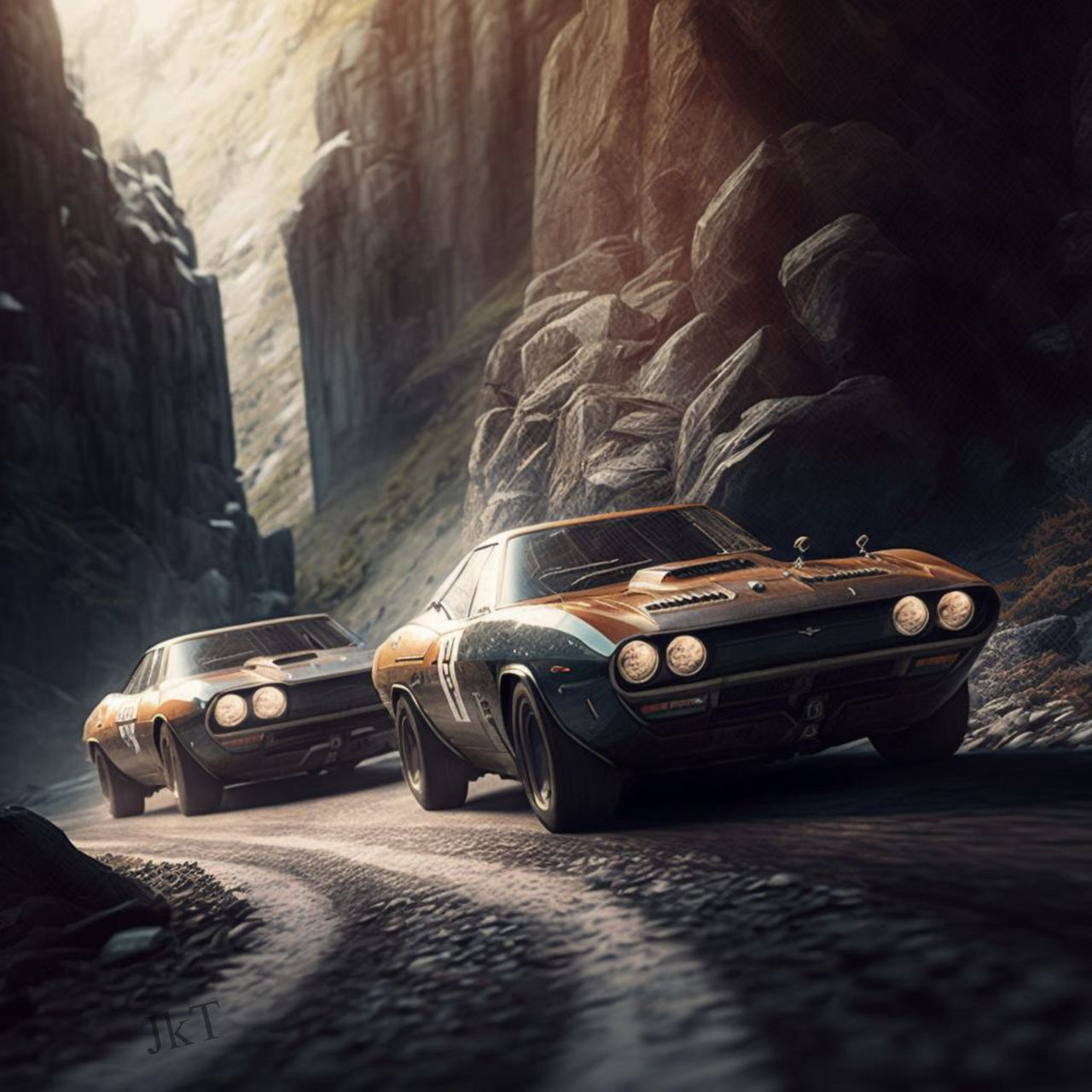 HD two muscle-cars racing mj p 02 by JackyTorum on DeviantArt