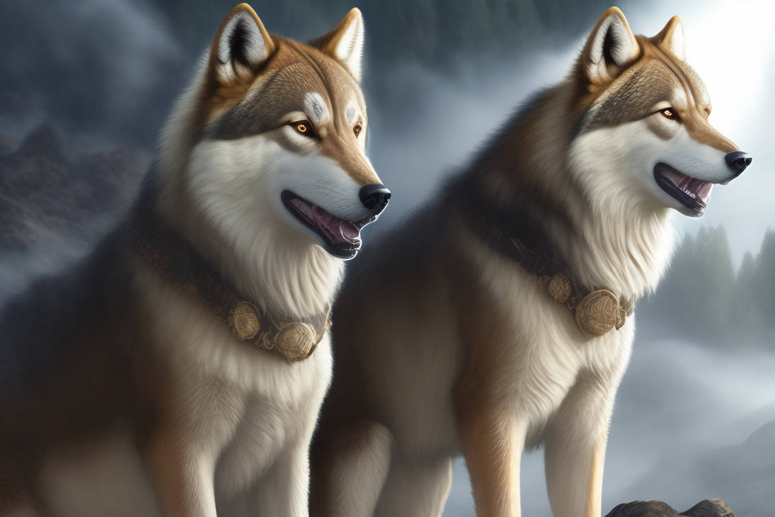 HD two dire wolves ready 007 by JackyTorum on DeviantArt