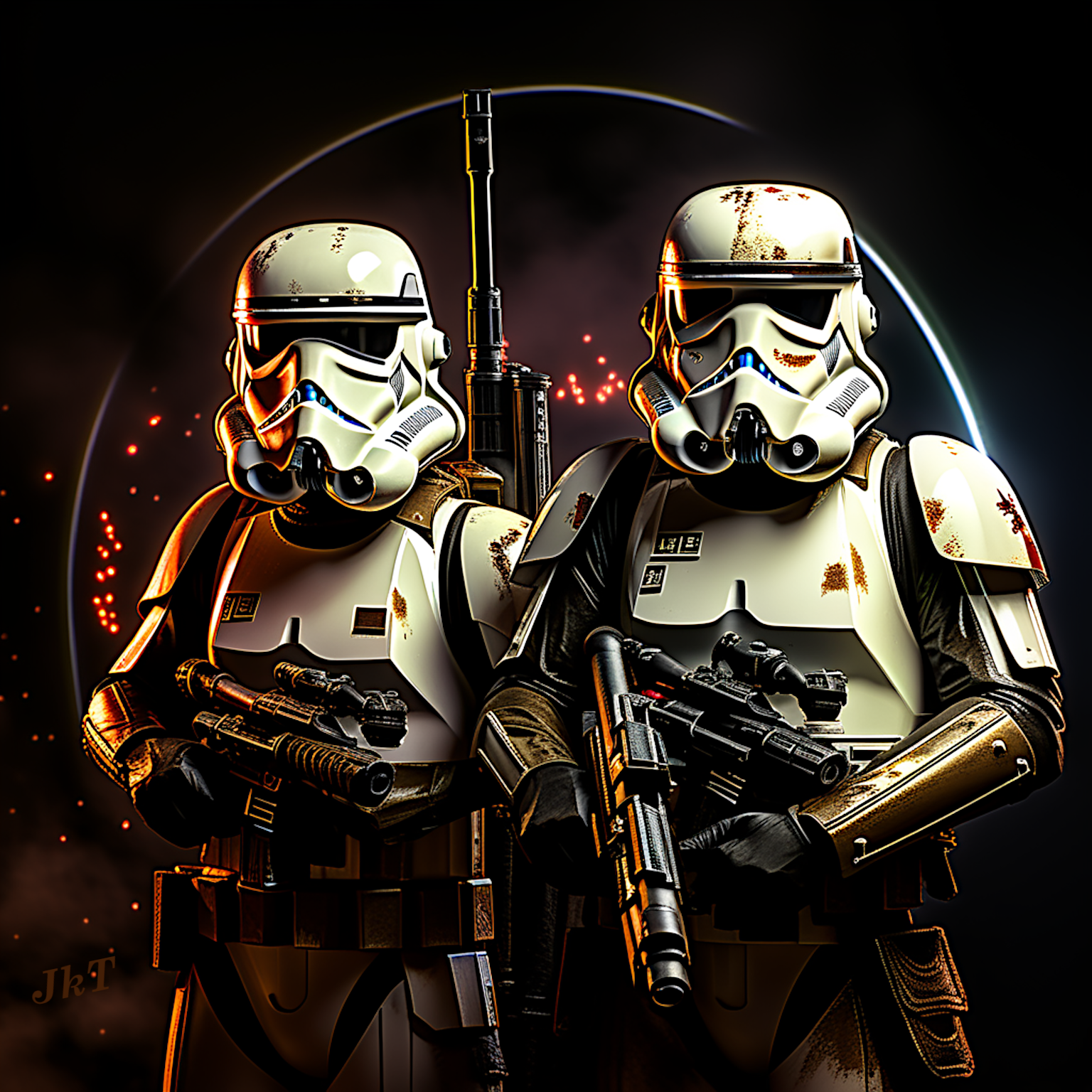 Python Stormtrooper two HD stormtroopers stylised-StarWars-inspired pg by JackyTorum on ...