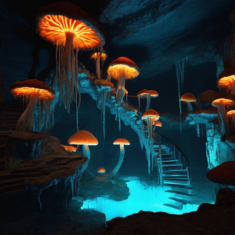 Exoplanets Mushrooms Subterraneen-caves Pixv 001