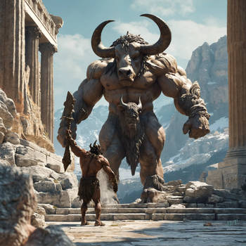 HD giant grek mythologic minotaur lexai 02