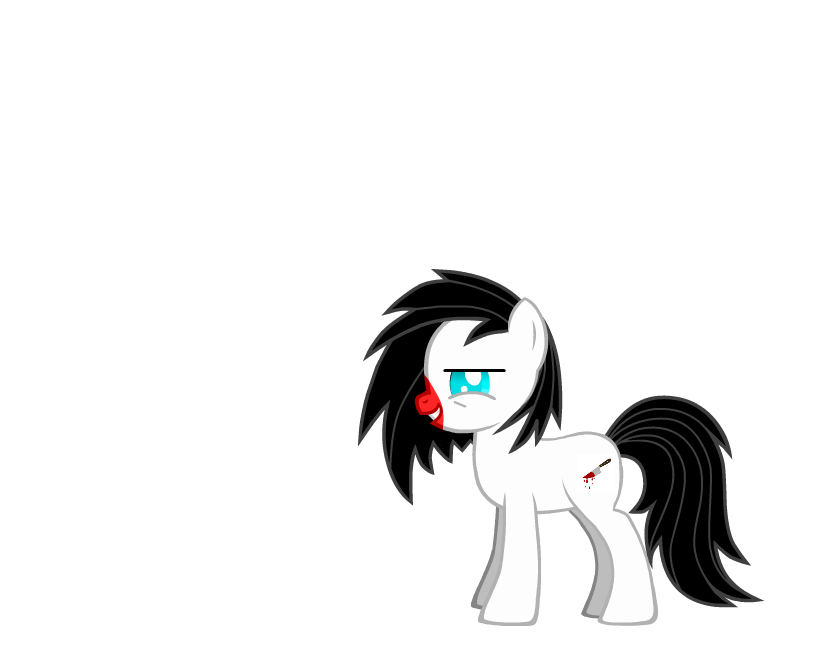 Pony version of Jeff the Killer