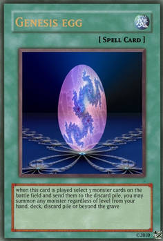 Genesis egg card