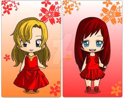 Red Chibis by SweetyLovley on DeviantArt
