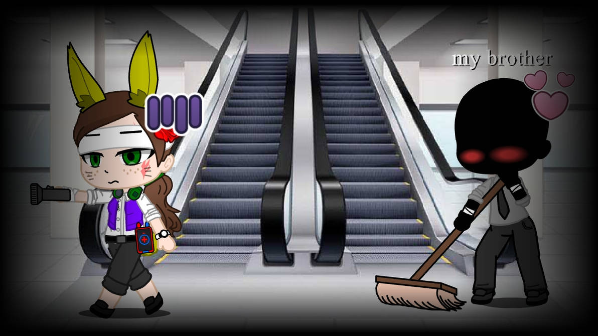 A sweeper see a security guard by rubystarthehumancat0 on DeviantArt