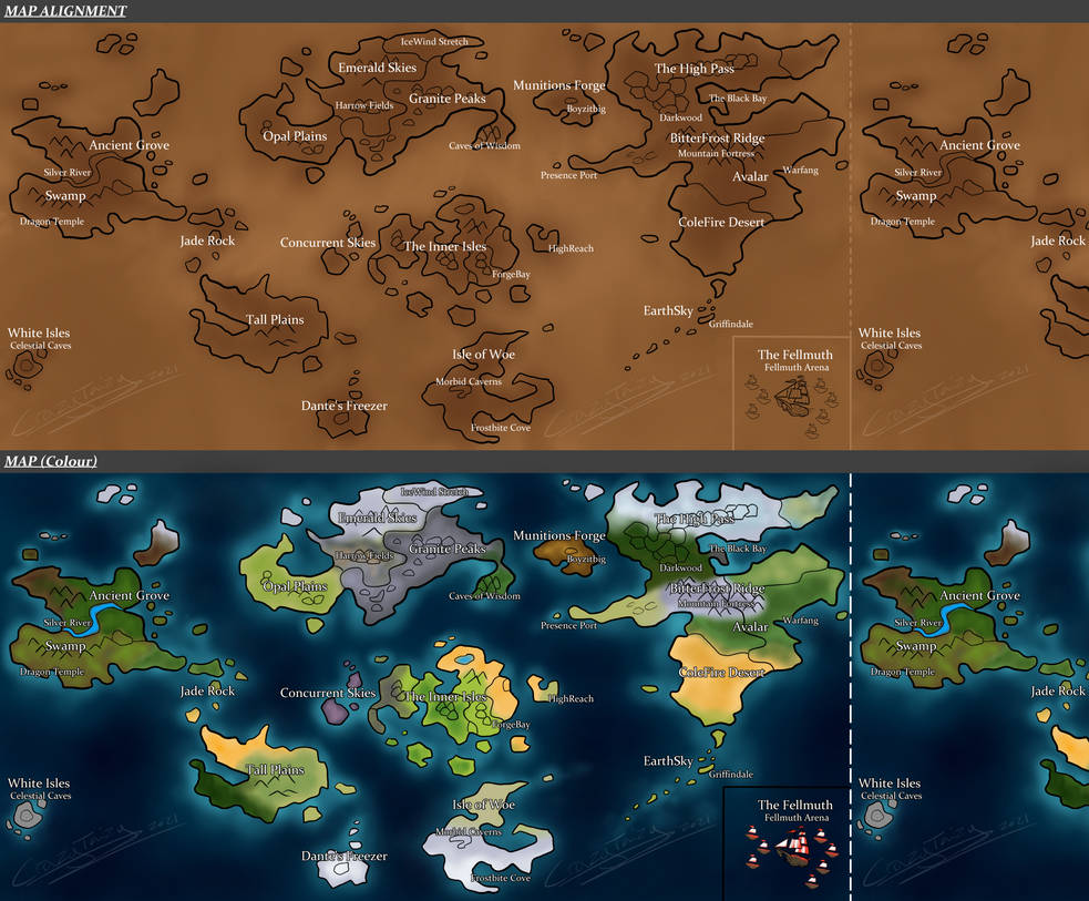 Taud Map ToD: World Map by CrazyTaizy on DeviantArt
