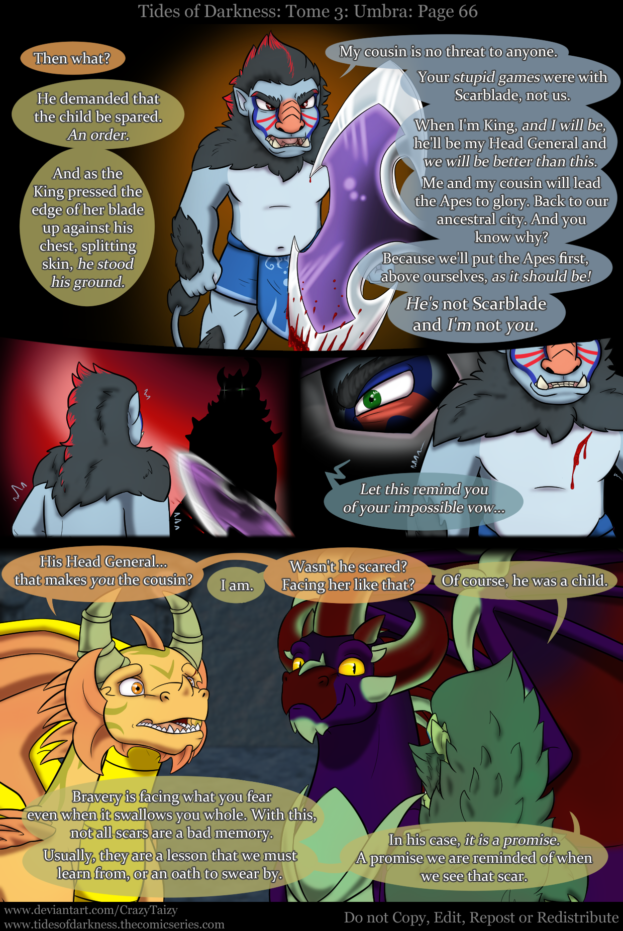 Teidees Deviantart Tides of Darkness: Umbra Page 66 by CrazyTaizy on DeviantArt
