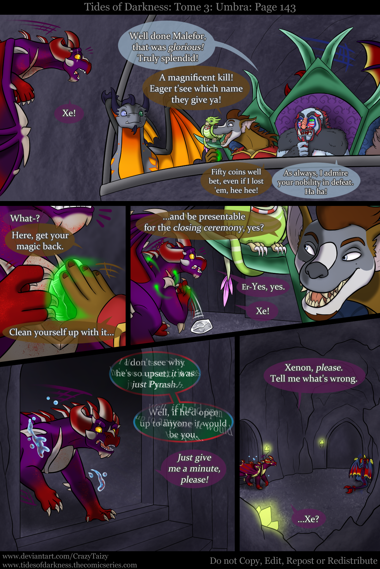 Teidees Deviantart Tides of Darkness: Umbra Page 143 by CrazyTaizy on DeviantArt